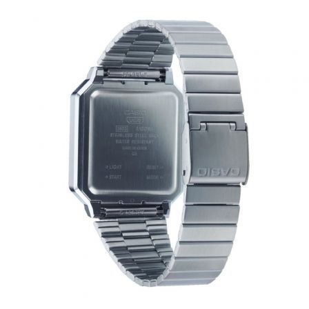 CASIO Reloj Digital Vintage A100WE-7BEF Plateado